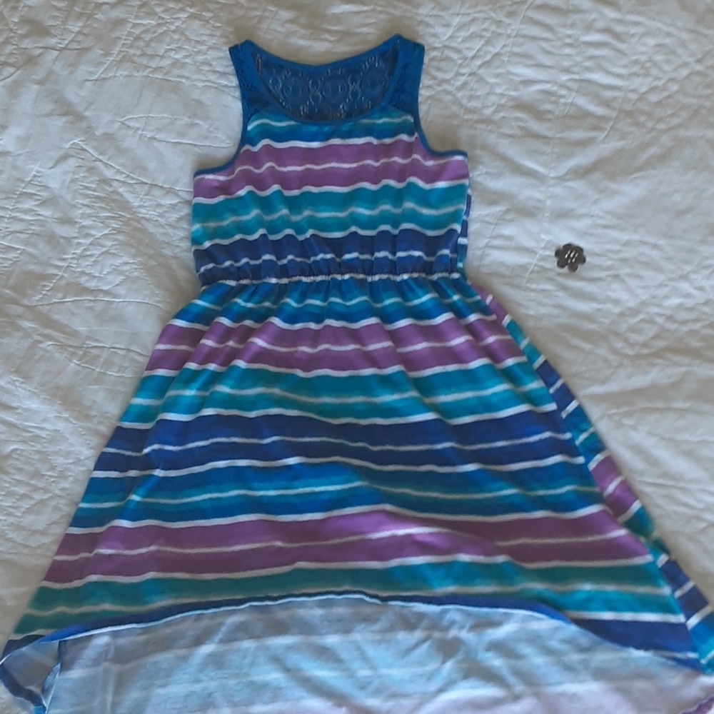 Girls Blue and purple lace dress